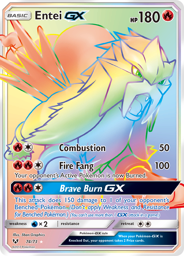 Entei GX Rainbow Rare