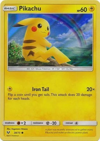 Shining Legends Holo Pikachu #28/73