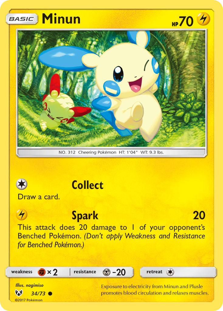 Shining Legends Minun #34/73