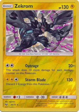 Shining Legends Zekrom #35/73 reverse holo