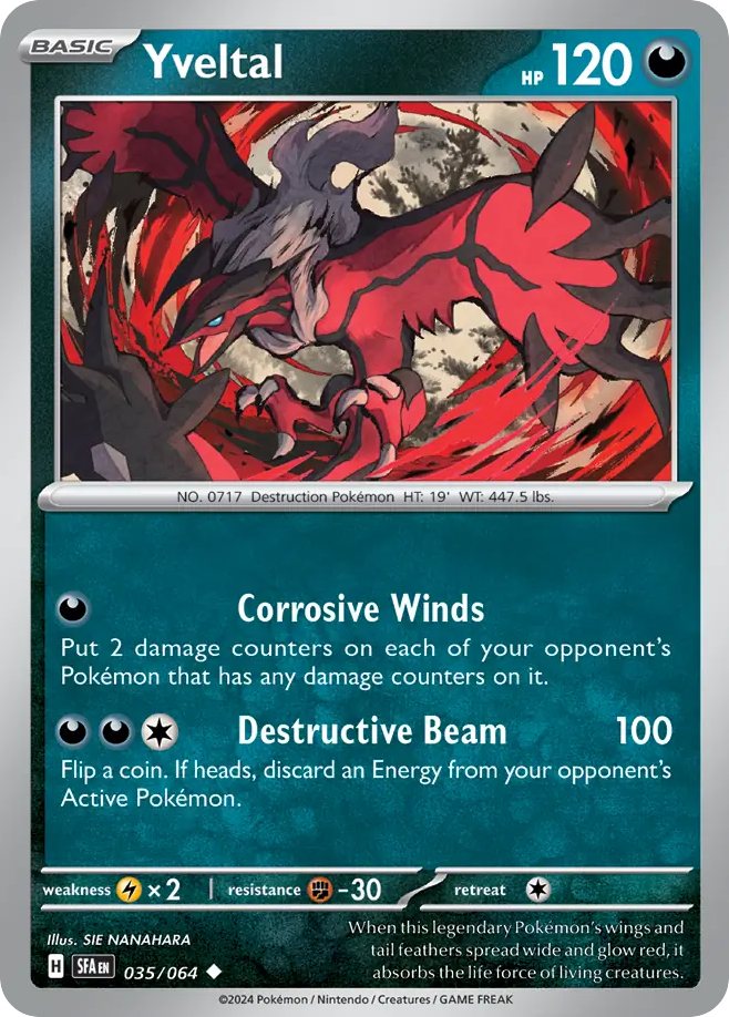Shrouded Fable Yveltal #35/64