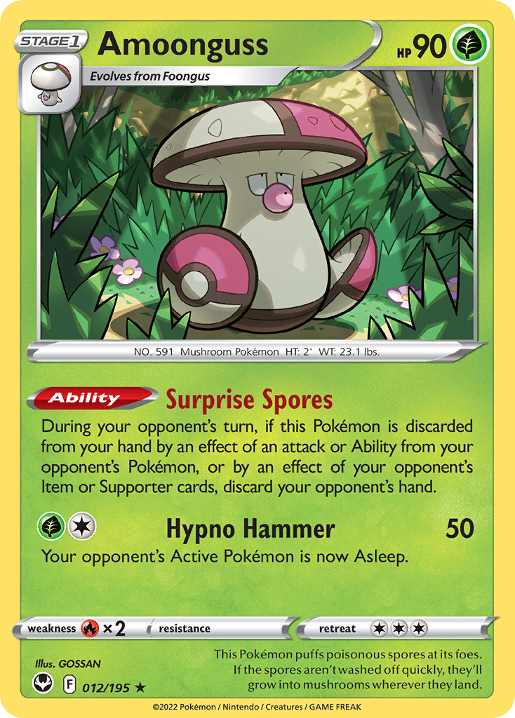 Silver Tempest Amoonguss #12/195