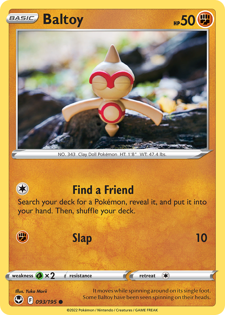Silver Tempest Baltoy #93/195