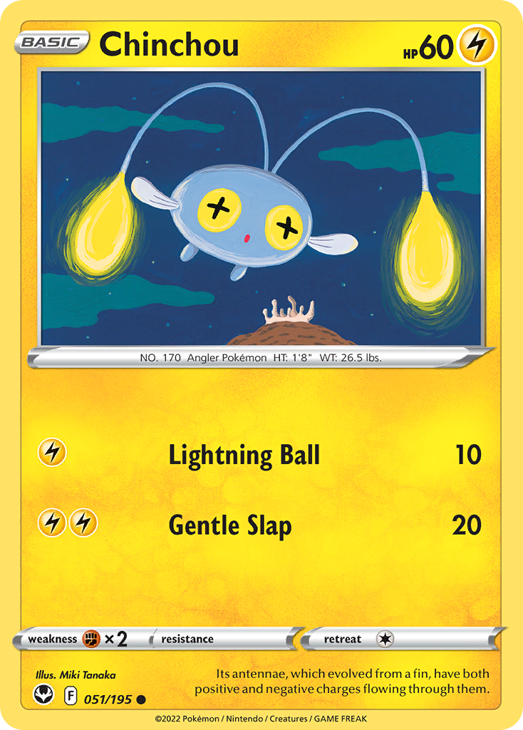 Silver Tempest Chinchou #51/195