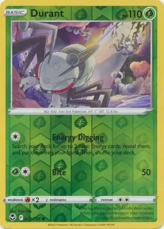 Silver Tempest Durant #13/195 reverse holo