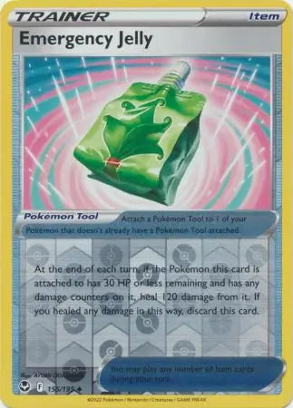 Silver Tempest Emergency Jelly #155/195 reverse holo