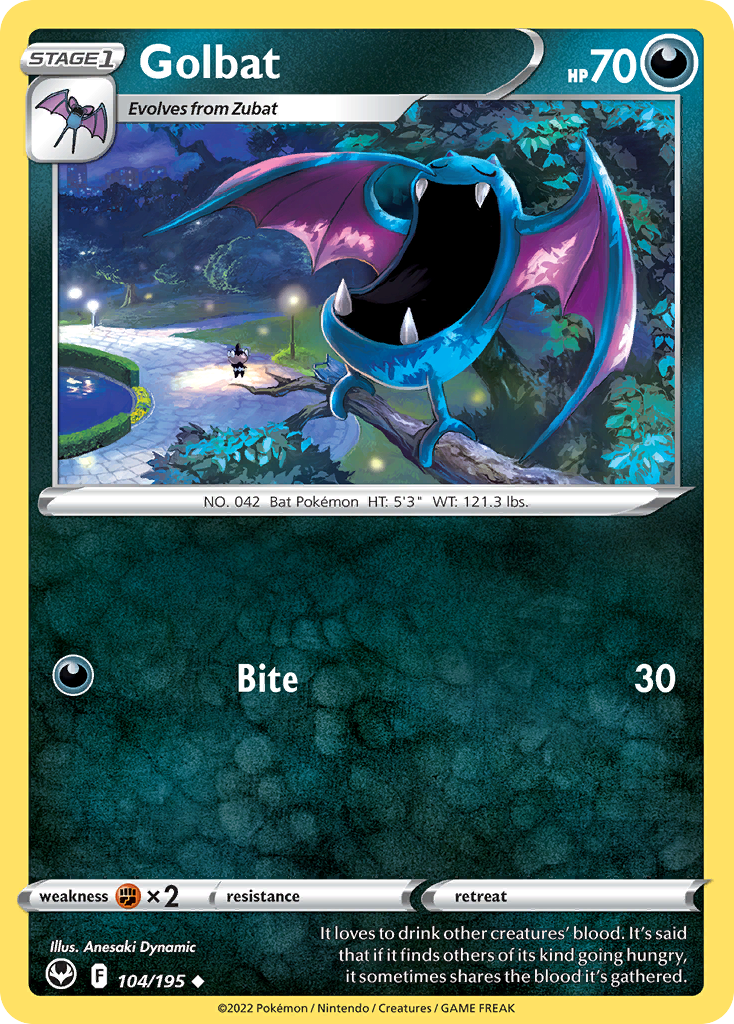 Silver Tempest Golbat #104/195