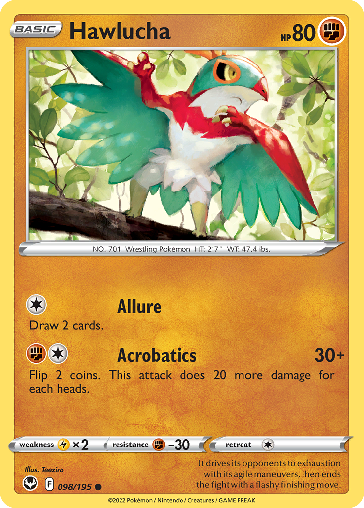 Silver Tempest Hawlucha #98/195