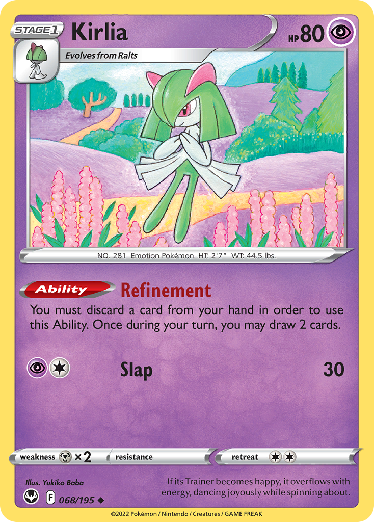 Silver Tempest Kirlia #68/195