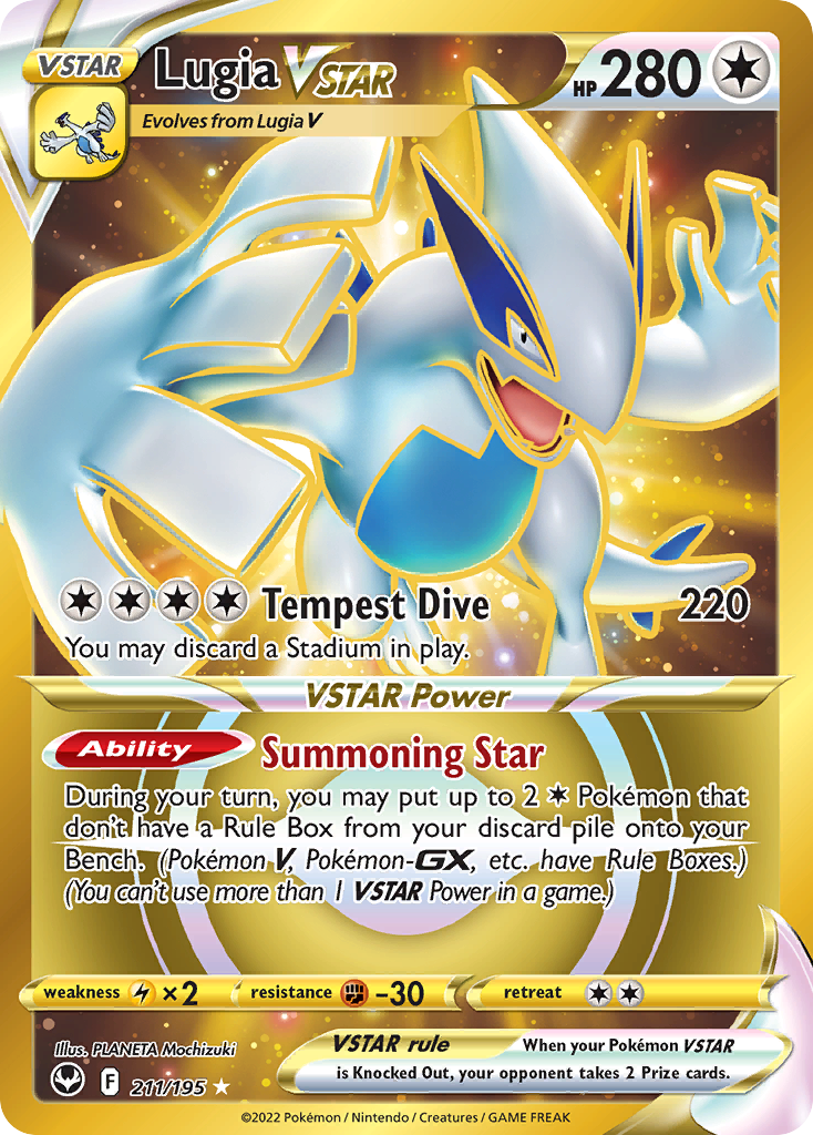 Lugia VSTAR Gold uit Silver Tempest