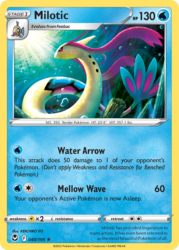 Silver Tempest Milotic #40/195