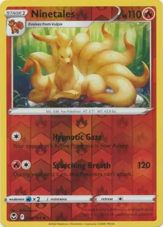 Silver Tempest Ninetales #18/195 reverse holo