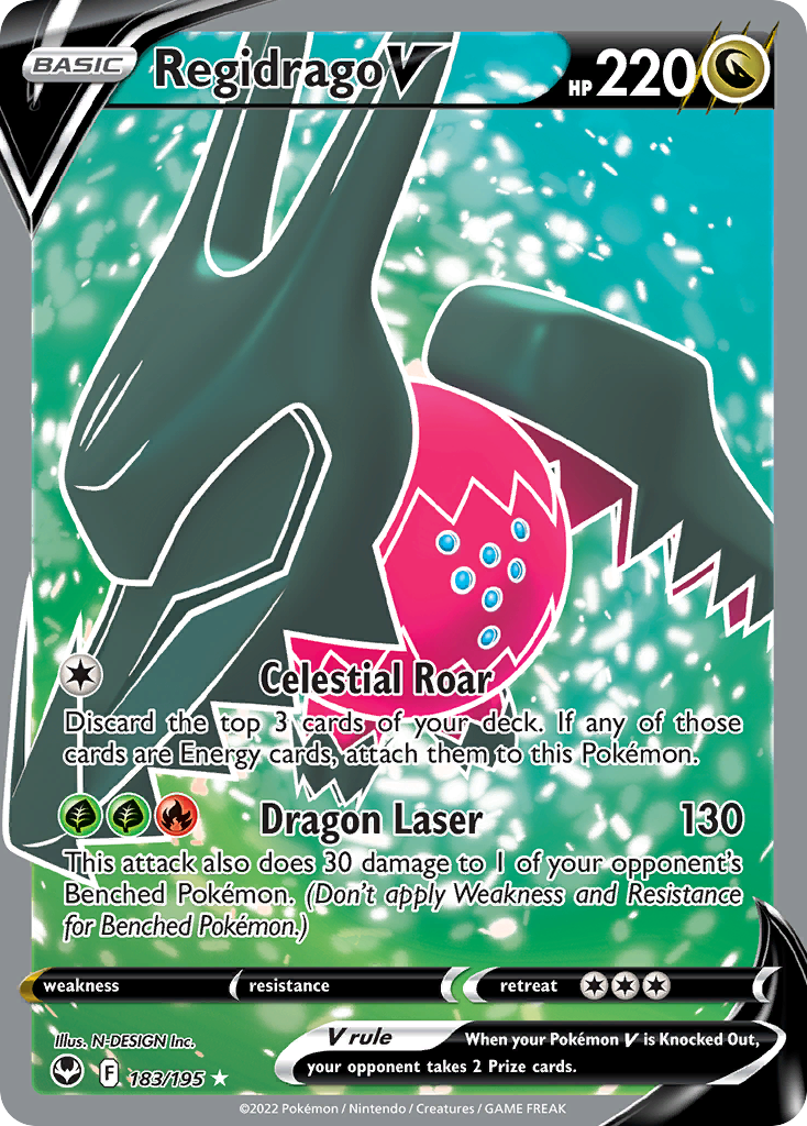 Silver Tempest Regidrago V #183/195