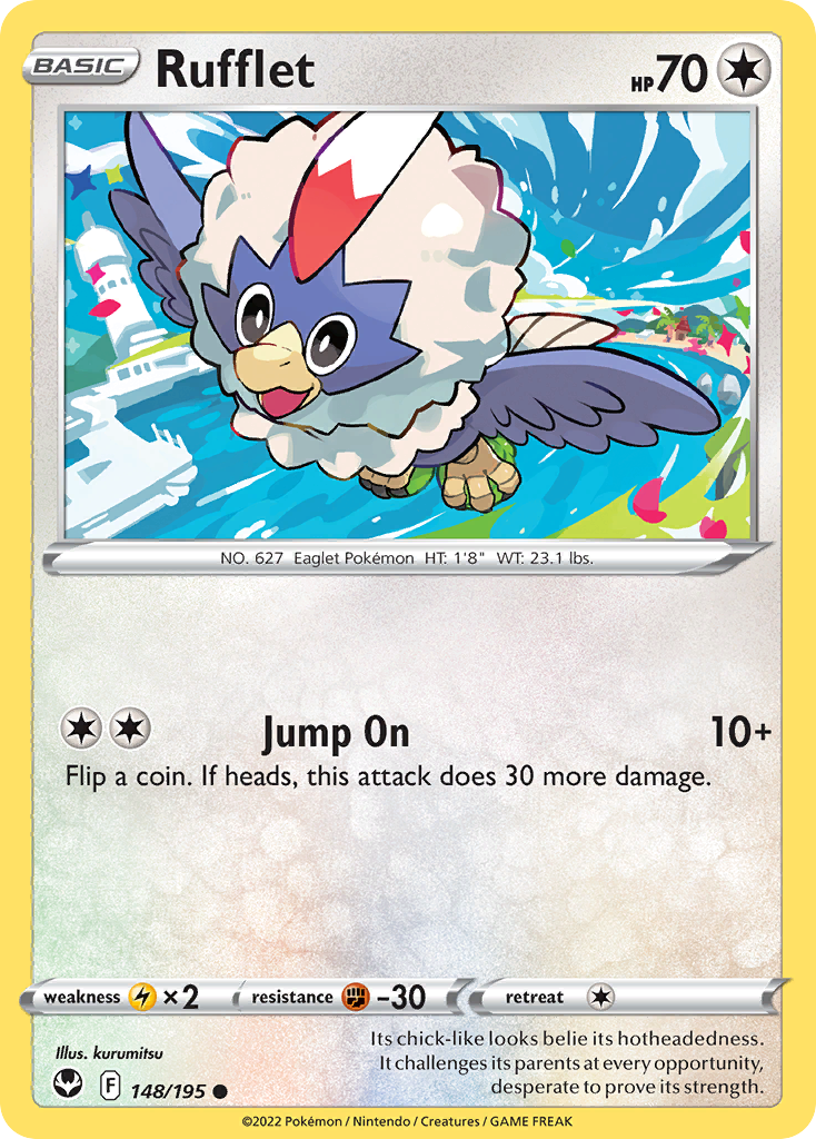 Silver Tempest Rufflet #148/195