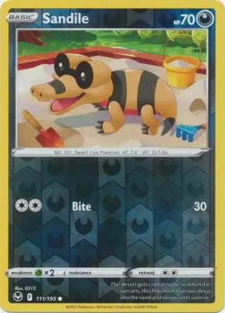 Silver Tempest Sandile #111/195 reverse holo