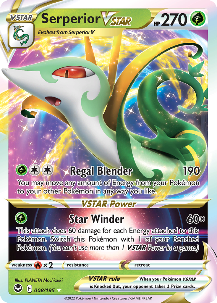 Silver Tempest Serperior VSTAR #8/195