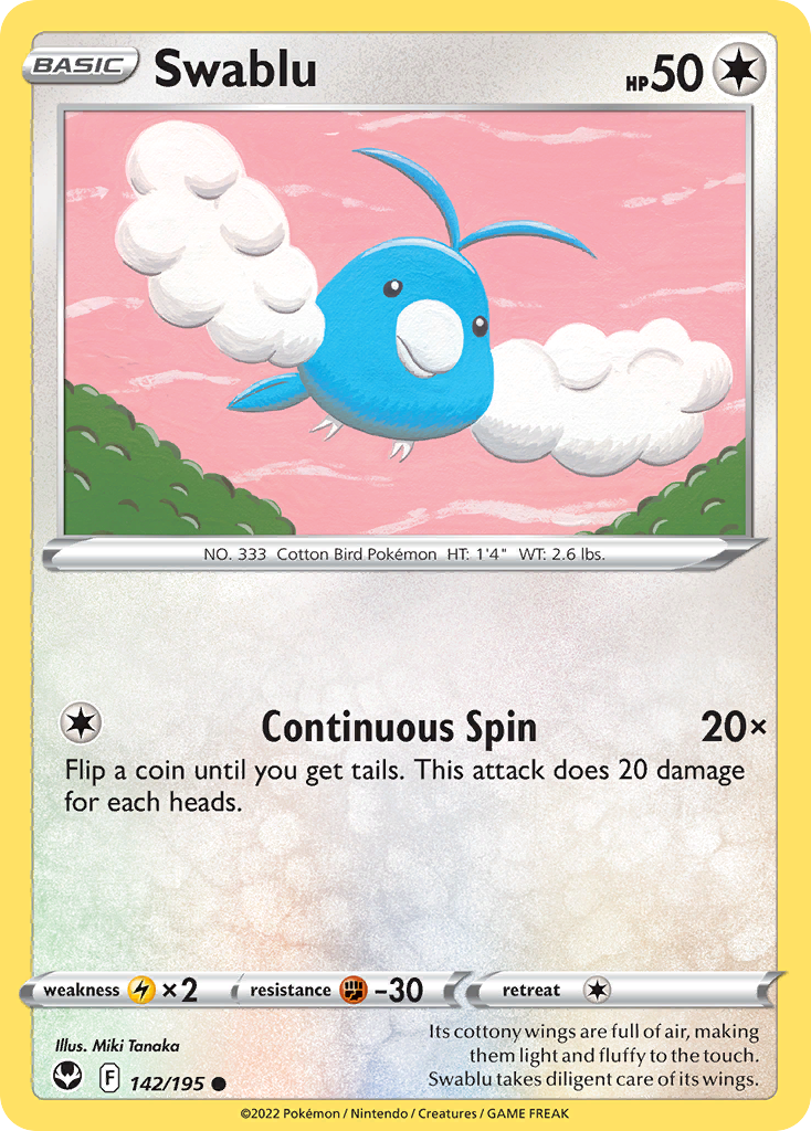 Silver Tempest Swablu #142/195