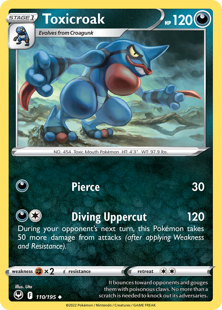 Silver Tempest Toxicroak #110/195