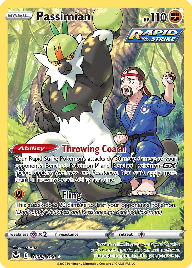 Silver Tempest Trainer Gallery Holo Passimian #TG8/30