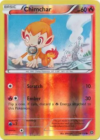 Steam Siege Chimchar #18/114 reverse holo