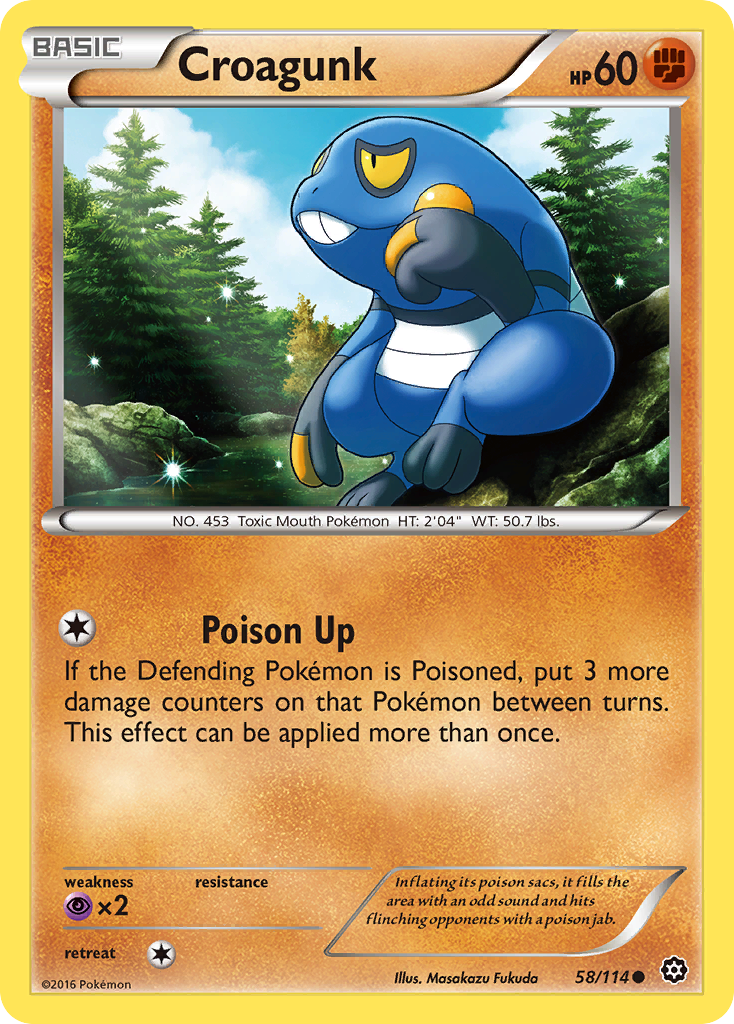 Steam Siege Croagunk #58/114