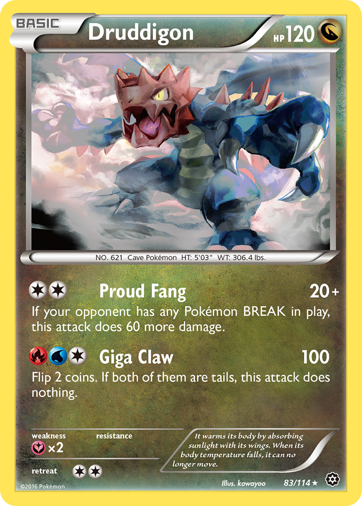 Steam Siege Druddigon #83/114