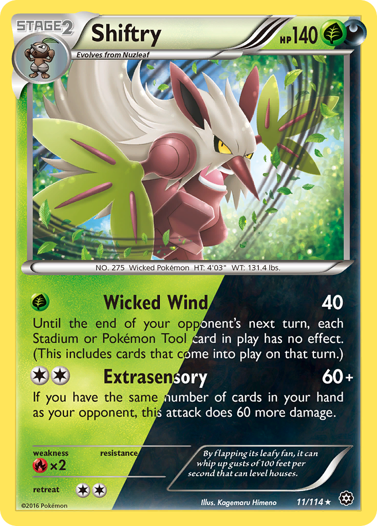 Steam Siege Holo Shiftry #11/114
