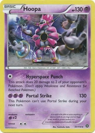 Steam Siege Hoopa #51/114 Cracked Ice Holo