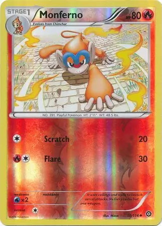 Steam Siege Monferno #19/114 reverse holo