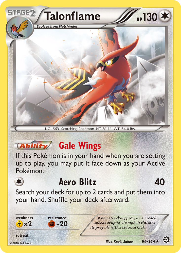 Steam Siege Talonflame #96/114