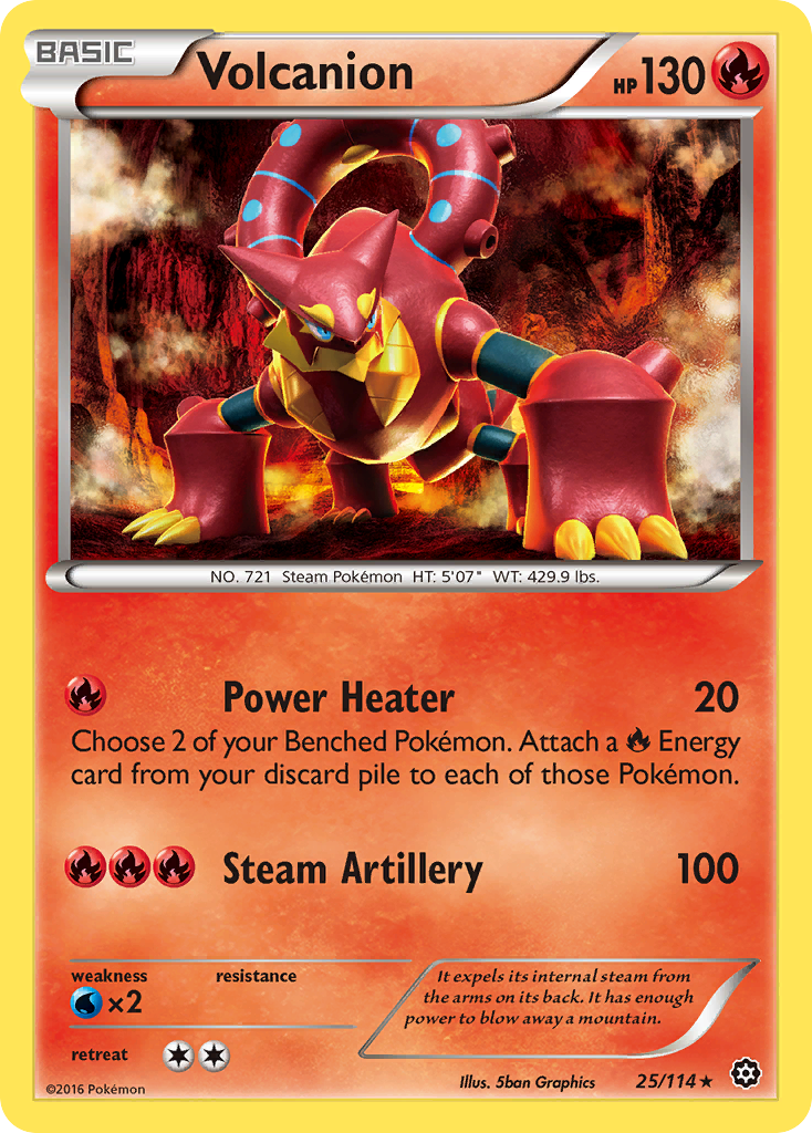 Steam Siege Volcanion #25/114