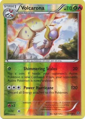 Steam Siege Volcarona #15/114 reverse holo