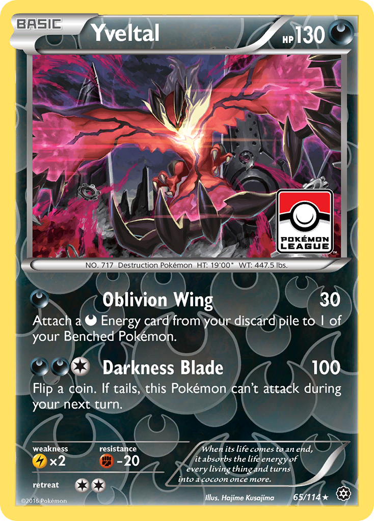 Steam Siege Yveltal #65 League Promo