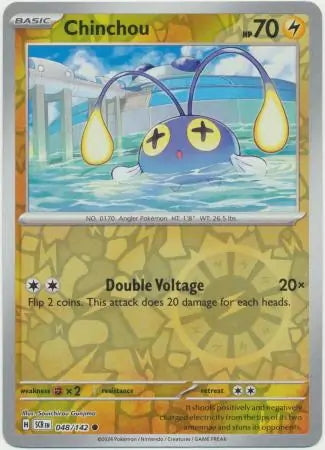 Stellar Crown Chinchou #48/142 reverse holo
