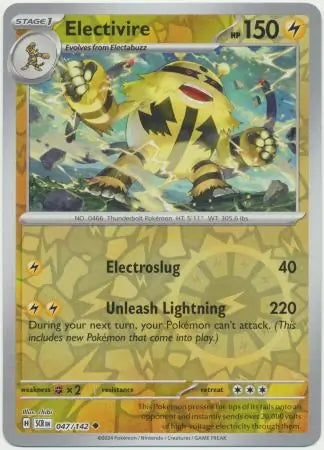 Stellar Crown Electivire #47/142 reverse holo
