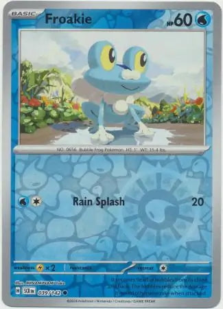 Stellar Crown Froakie #39/142 reverse holo