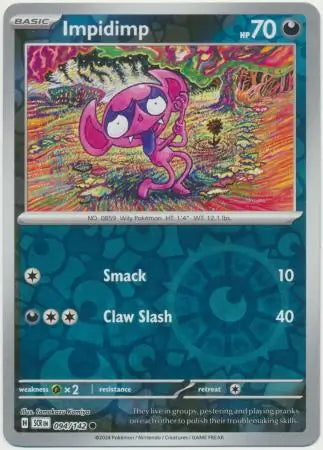 Stellar Crown Impidimp #94/142 reverse holo