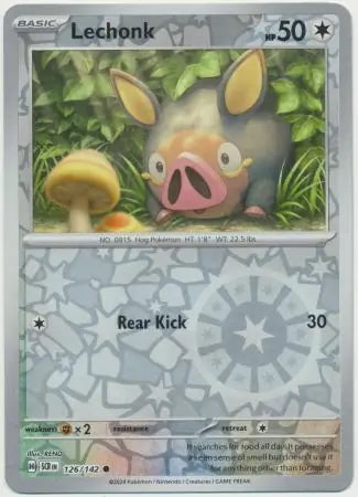 Stellar Crown Lechonk #126/142 reverse holo