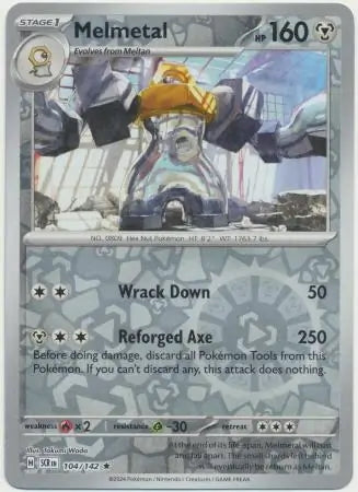 Stellar Crown Melmetal #104/142 reverse holo