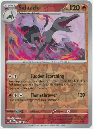Stellar Crown Salazzle #24/142 reverse holo