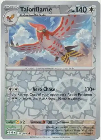 Stellar Crown Talonflame #123/142 reverse holo