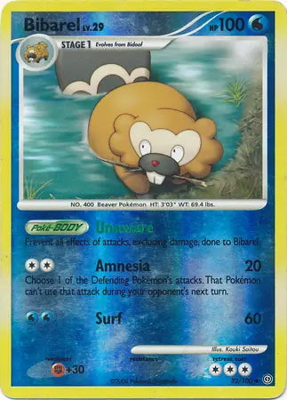Stormfront Bibarel #32/100 reverse holo