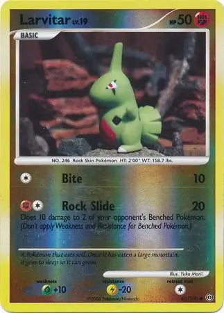 Stormfront Larvitar #63/100 reverse holo