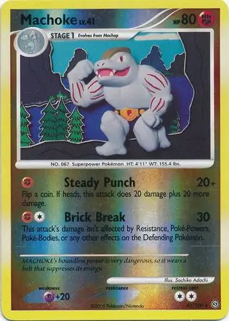 Stormfront Machoke #41/100 reverse holo