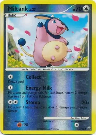 Stormfront Miltank #44/100 reverse holo