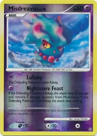 Stormfront Misdreavus #68/100 reverse holo