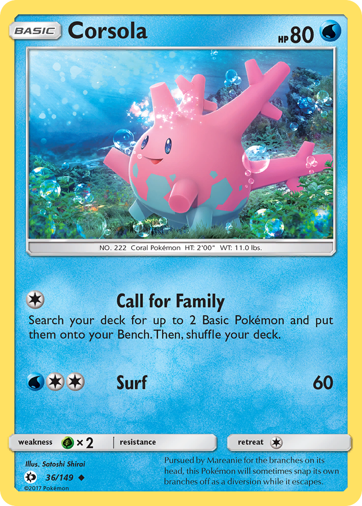 Sun & Moon Corsola #36/149