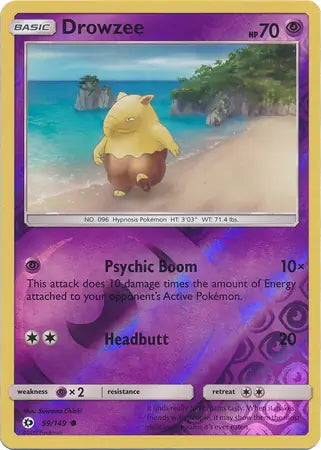 Sun & Moon Drowzee #59/149 reverse holo