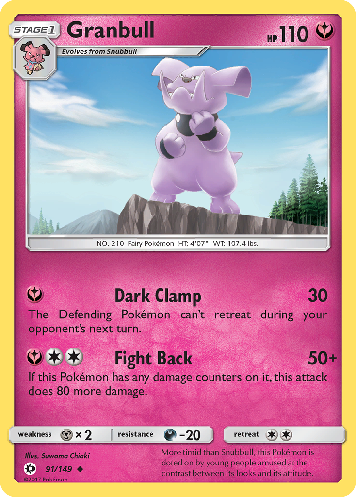 Sun & Moon Granbull #91/149