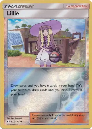 Sun & Moon Lillie #122/149 reverse holo